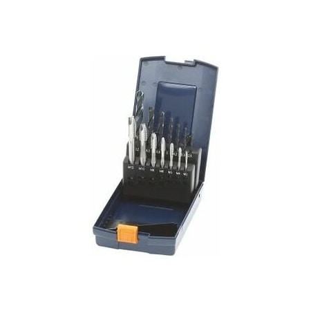 Garant Through Hole Taps and Tapping Drill Set, M3-M12 146450 M3-12